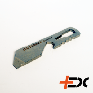 Leatherman Brewzer keychain tool Small keychain tool, from Leatherman. The company known for great quality and multitools. Small bottle opener, with some extras. Ideal for your keychain, to have a little tool with you. Screwdriver Prybar Bottle opener Box cutter Keychain