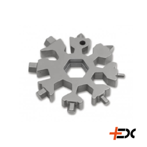 Böker Snow Crystal tool  Looks great in your EDC and comes handy if you need a tool. 18 functions on this small, but great snow crystal tool. 3cr13 steel 18 functions length: 6,4cm thickness: 8,1mm bottle opener, screwdrivers and socket-wrenches
